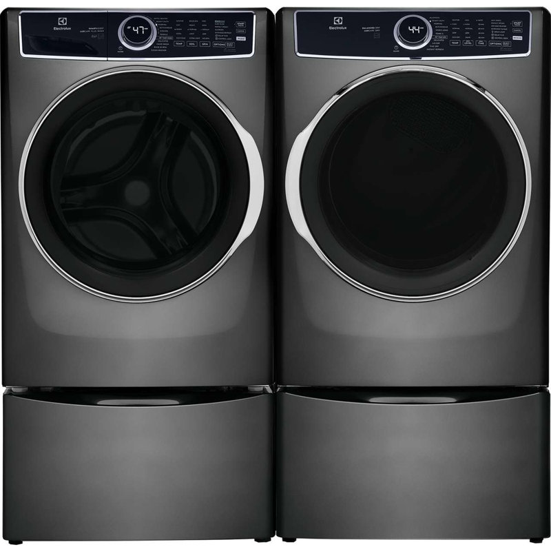 Electrolux Washer & Dryer Set with Stackable 4.5 Cubic Feet Front Load Washer and 8 Cubic Feet